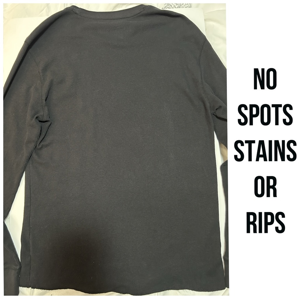 Vintage UNISEX Ecko UNLTD Rhino Crew 72, Long Sleeve Waffle Black Shirt, Size L - Picture 5 of 11